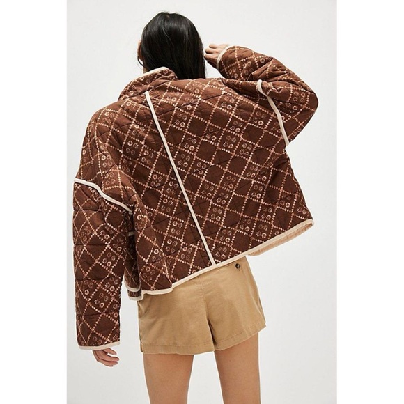Free People ‘Chloe’ Jacket in Brown - Picture 3 of 9